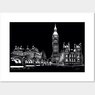 London  Cityscape Posters and Art